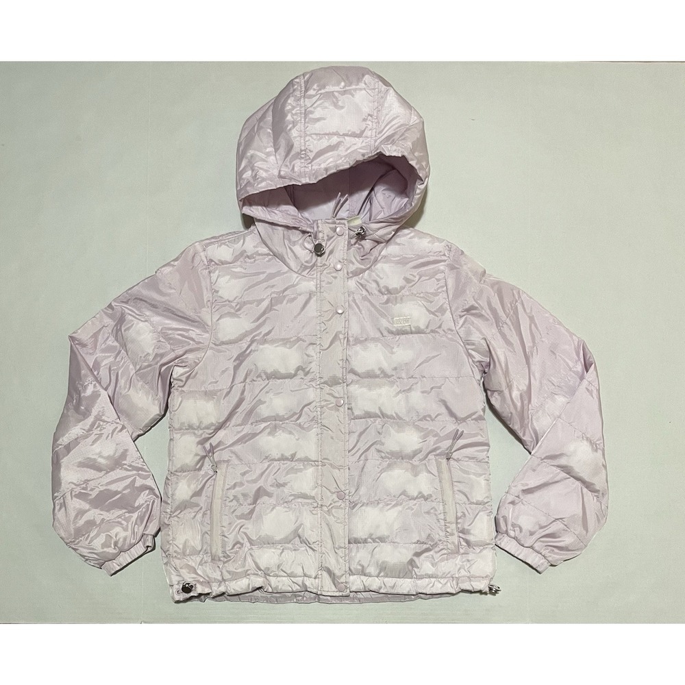 Levis Performance Womens Medium Pink Puffer Jacket  Thermore Ecodown UNEVEN PUFF
